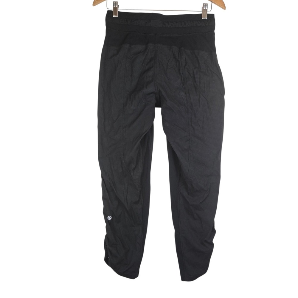 Lululemon Dance Studio Mid-Rise Crop Pants Black Cinchable-hem Size 6